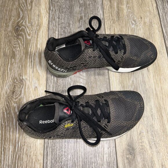 Reebok Crossfit Nano 5.0 V72419 Black Gray Womens Size 7 Running Sneaker Shoes - Picture 2 of 11